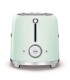 Smeg TSF02PGEU Tostadora 4x2, 50's Style, Verde
