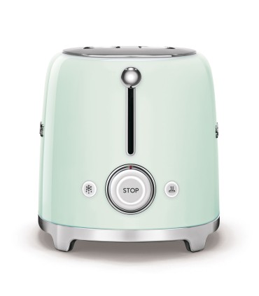 Smeg TSF02PGEU Tostadora 4x2, 50's Style, Verde