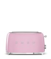 Smeg TSF02PKEU Tostadora 4x2, 50's Style, Rosa