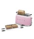 Smeg TSF02PKEU Tostadora 4x2, 50's Style, Rosa