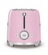 Smeg TSF02PKEU Tostadora 4x2, 50's Style, Rosa