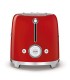 Smeg TSF02RDEU Tostadora 4x2, 50's Style, Rojo