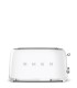 Smeg TSF02WHEU Tostadora 4x2, 50's Style, Blanco
