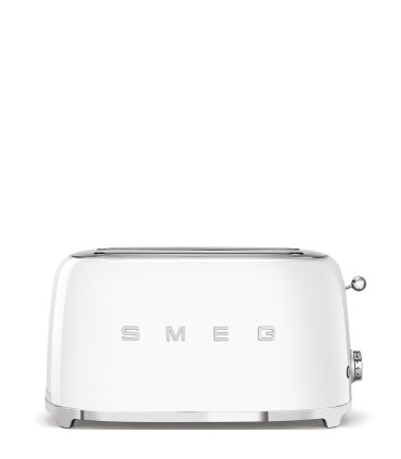 Smeg TSF02WHEU Tostadora 4x2, 50's Style, Blanco
