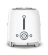Smeg TSF02WHEU Tostadora 4x2, 50's Style, Blanco