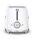 Smeg TSF02WHEU Tostadora 4x2, 50's Style, Blanco