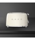 Smeg TSF03CREU Tostadora 4x4, 50's Style, Crema