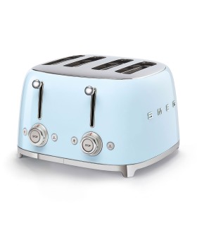 Smeg TSF03PBEU Tostadora 4x4, 50's Style, Azul