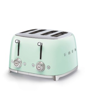 Smeg TSF03PGEU Tostadora 4x4, 50's Style, Verde