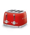 Smeg TSF03RDEU Tostadora 4x4, 50's Style, Rojo