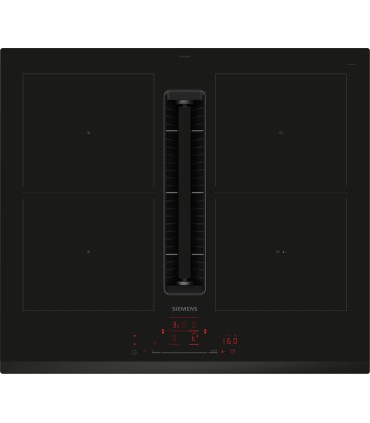 Siemens ED631HQ26E iQ500, Placa de inducción con extractor integrado, 60 cm, sin perfiles