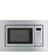 Smeg FMI020X Microondas con grill integrable, Estética Universal, Acero Inoxidable