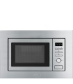 Smeg FMI020X Microondas con grill integrable, Estética Universal, Acero Inoxidable