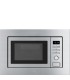 Smeg FMI017X Microondas con grill integrable, Estética Universal, Acero Inoxidable