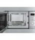 Smeg FMI017X Microondas con grill integrable, Estética Universal, Acero Inoxidable