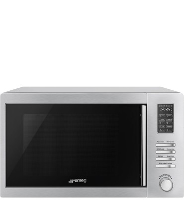Smeg MOE34CXI2 Combinado microondas, Estética Universal, Acero Inoxidable