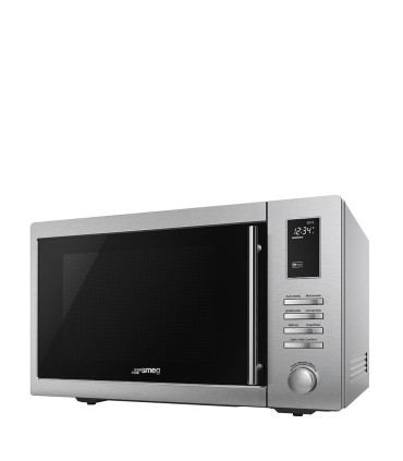 Smeg MOE34CXI2 Combinado microondas, Estética Universal, Acero Inoxidable