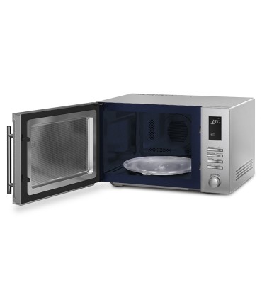 Smeg MOE25X Microondas con grill, Estética Universal, Acero Inoxidable