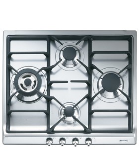 Smeg SER60SGH3 Encimera de Gas, Estética Clásica, Acero inoxidable, 60 cm