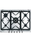 Smeg SRV576GH5 Encimera de Gas, Estética Contemporánea, Acero inoxidable, 70/75 cm