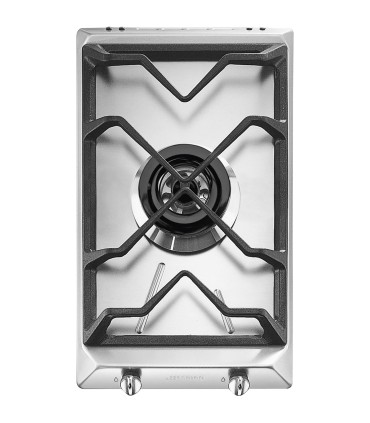 Smeg SRV531GH5 Encimera de Gas, Estética Contemporánea, Acero inoxidable, 30 cm