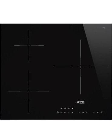 Smeg SI5632D Encimera de Inducción, Estética Universal, Negro, 60 cm