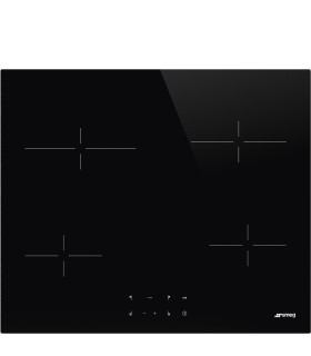 Smeg SE264TD1 Encimera de Vitrocerámico, Estrética Universal, Negro, 60 cm