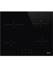 Smeg SE264TD1 Encimera de Vitrocerámico, Estrética Universal, Negro, 60 cm