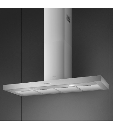 Smeg KBT1200XE Campana T invertida, Estética Universal, Acero Inoxidable, 120 cm