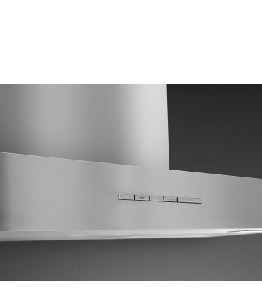 Smeg KBT700XE Campana T invertida, Estética Universal, Acero Inoxidable, 70-80 cm
