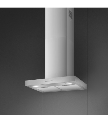 Smeg KBT600XE Campana T invertida, Estética Universal, Acero Inoxidable, 60 cm