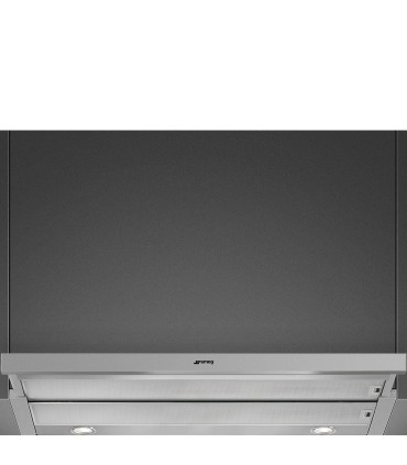 Smeg KSET900XE Campana Telescopica, Estética Universal, Acero inoxidable, 90 cm