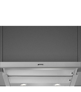 Smeg KSET600XE Campana Telescopica, Estética Universal, Acero Inoxidable, 60 cm