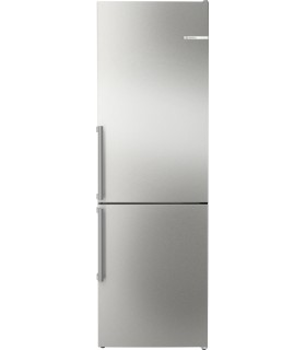 Bosch KGN36VIBT Serie 4, Frigorífico combinado de libre instalación, 186 x 60 cm, Acero antihuellas