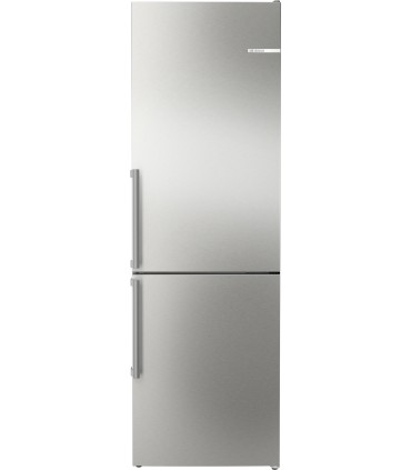 Bosch KGN36VIBT Serie 4, Frigorífico combinado de libre instalación, 186 x 60 cm, Acero antihuellas