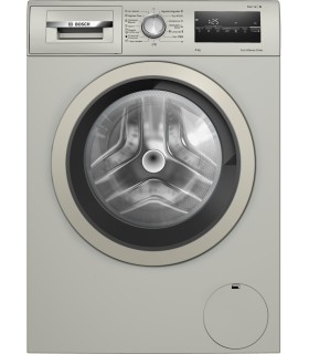 Bosch WAN2428XES Serie 4, Lavadora de carga frontal, 8 kg, 1200 r.p.m., Acero mate antihuellas