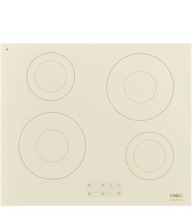 Smeg SI2641DP Encimera de Inducción, 60 cm, color Crema