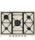 Smeg SR775PO Encimera de Gas Cortina, color Crema, 70 cm