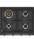 Smeg SRV864AOGH Encimera de Gas Colonial, 60 cm, color antracita