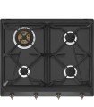 Smeg SRV864AOGH Encimera de Gas Colonial, 60 cm, color antracita