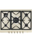 Smeg SRV876POGH Encimera de Gas Colonial, 60 cm, color Crema