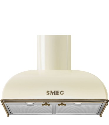 Smeg KS59POE2 Campana de pared Colonial, 60 cm, color crema