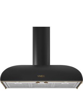 Smeg KS89AOE Campana de pared Colonial, 90 cm, color antracita