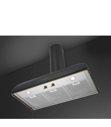 Smeg KS89AOE Campana de pared Colonial, 90 cm, color antracita