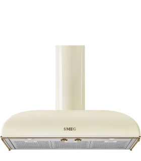 Smeg KS89POE Campana de pared Colonial, 90 cm, color crema