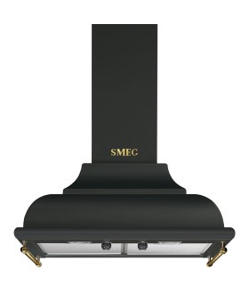 Smeg KC16AOE Campana de pared Cortina, 60 cm, color antracita