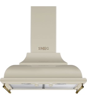 Smeg KC16POE Campana de pared Cortina, 60 cm, color Crema