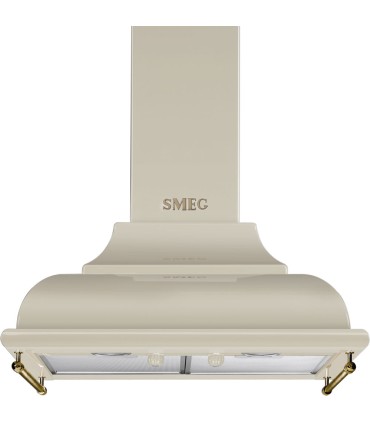 Smeg KC16POE Campana de pared Cortina, 60 cm, color Crema