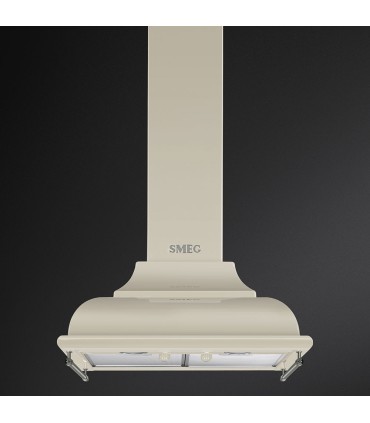 Smeg KC16POE Campana de pared Cortina, 60 cm, color Crema