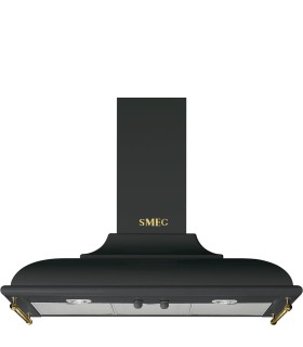 Smeg KC19AOE Campana de pared Cortina, 90 cm, color antracita